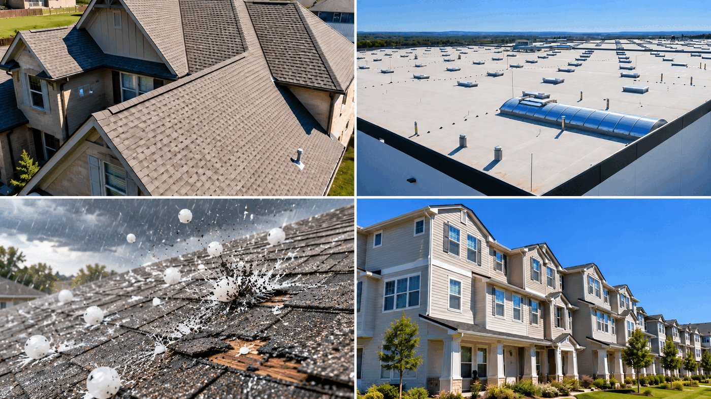 Walker's Roofing & Construction roofing crew at work